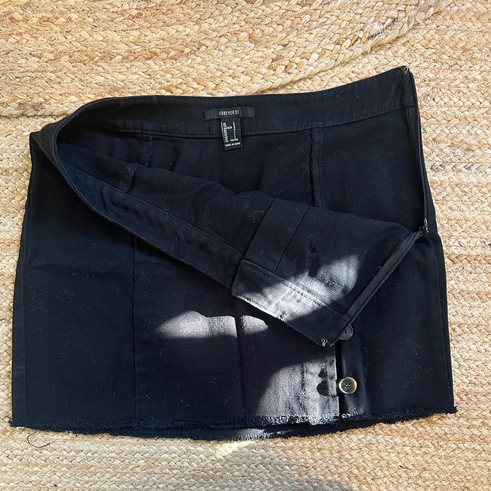 Button-Front Mini Skirt - image 2